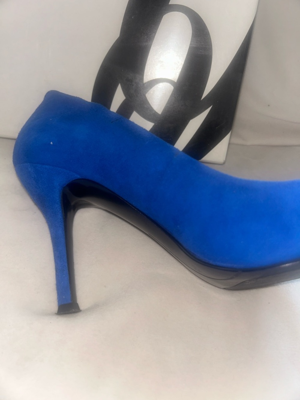 Nine West Cobalt Blue Pointed-Toe Suede Pumps - Picture 4 of 10